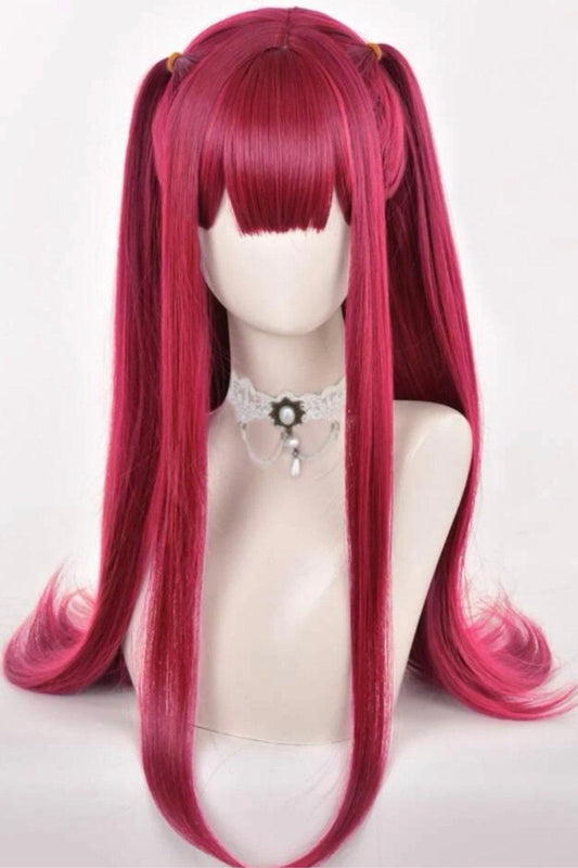 Long Straight Cosplay Synthetic Wig With Bangs - Labelle Boutique Hair