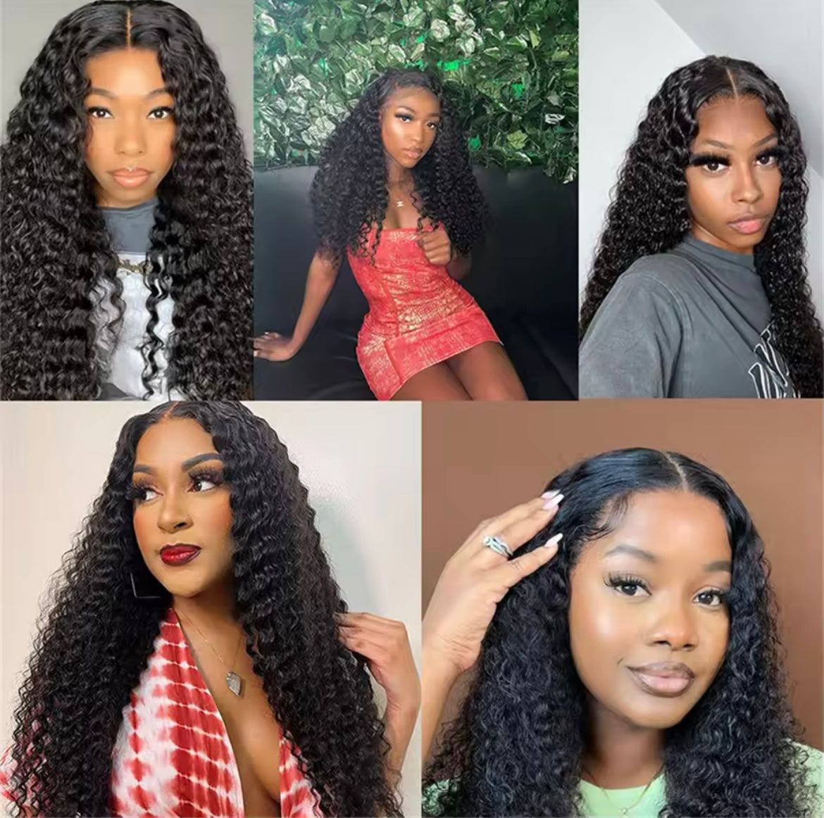 Glueless Wigs Human Hair Deep Wave Lace Front Wigs Human Hair 4x4 Lace Closure Wigs Human Hair - Labelle Boutique Hair