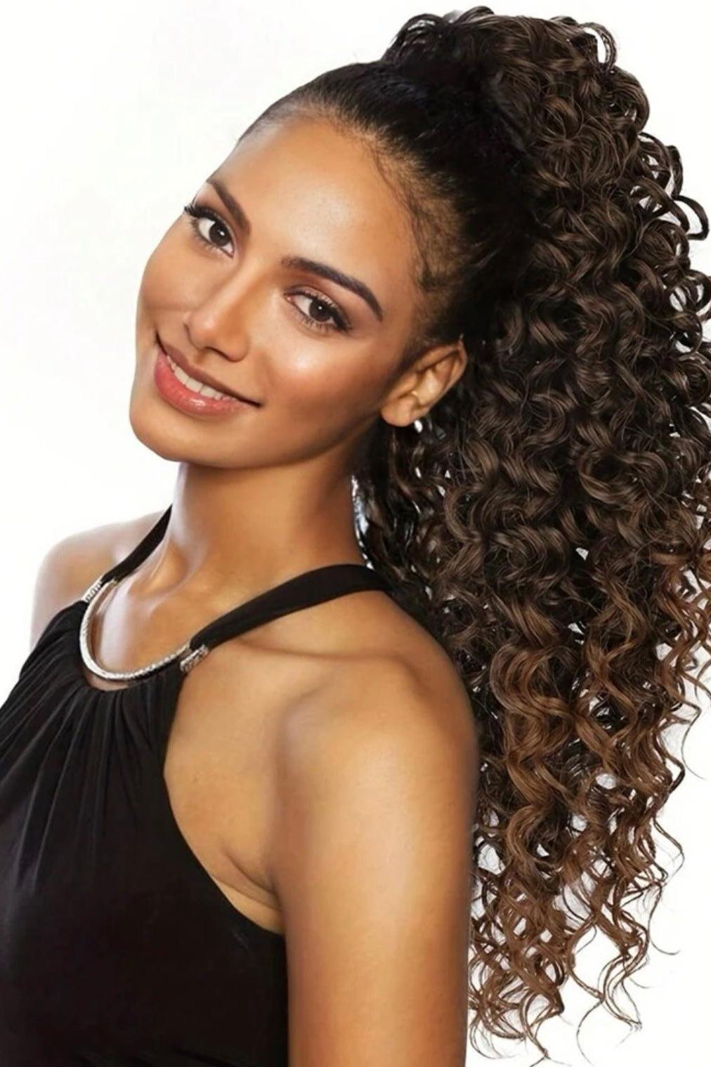 Ponytail Natural Synthetic Curly Hairpiece For Extensions - Labelle Boutique Hair