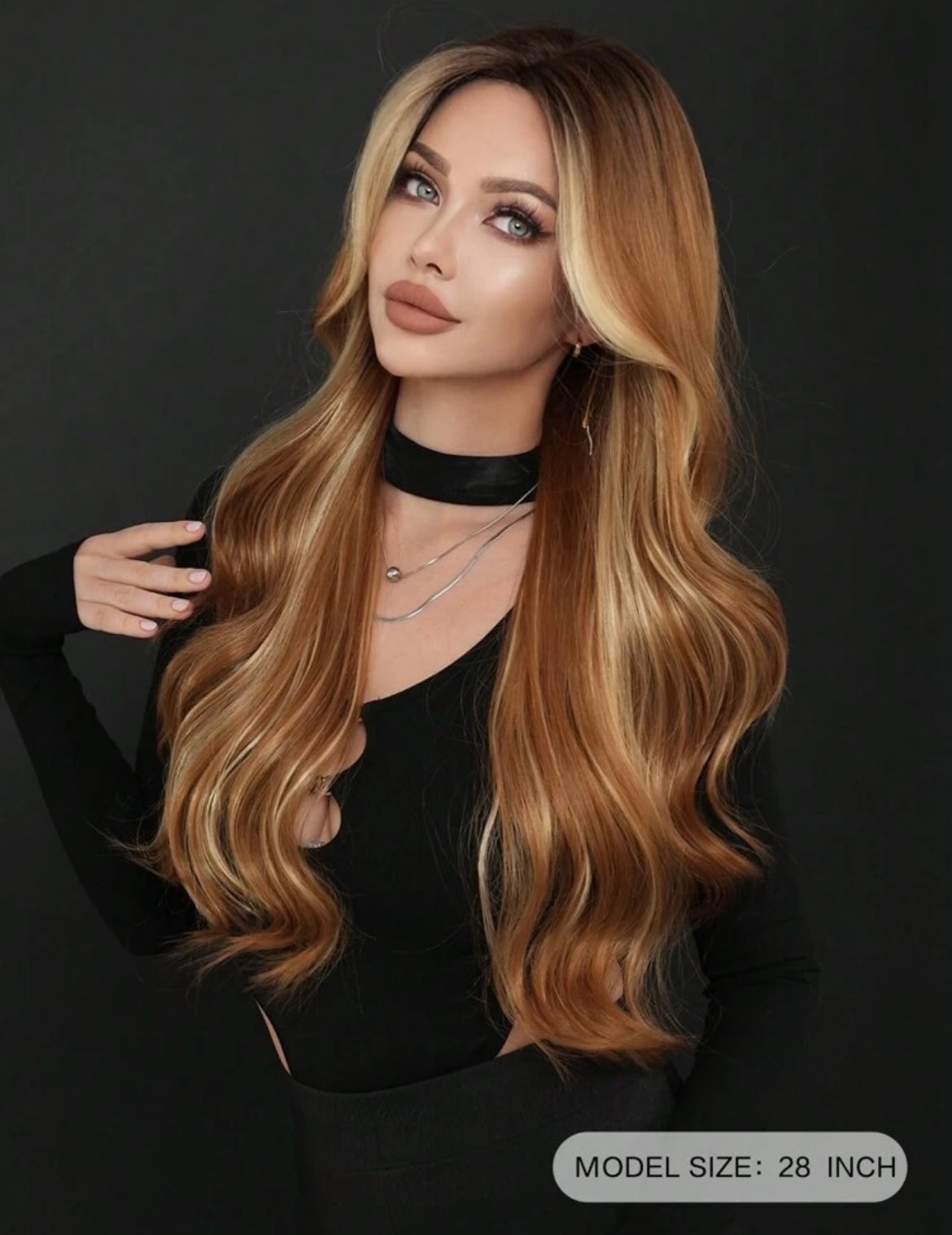 Brown Wig For Women Long Curly Wig Synthetic Heat Resistant Wigs For Daily - Labelle Boutique Hair