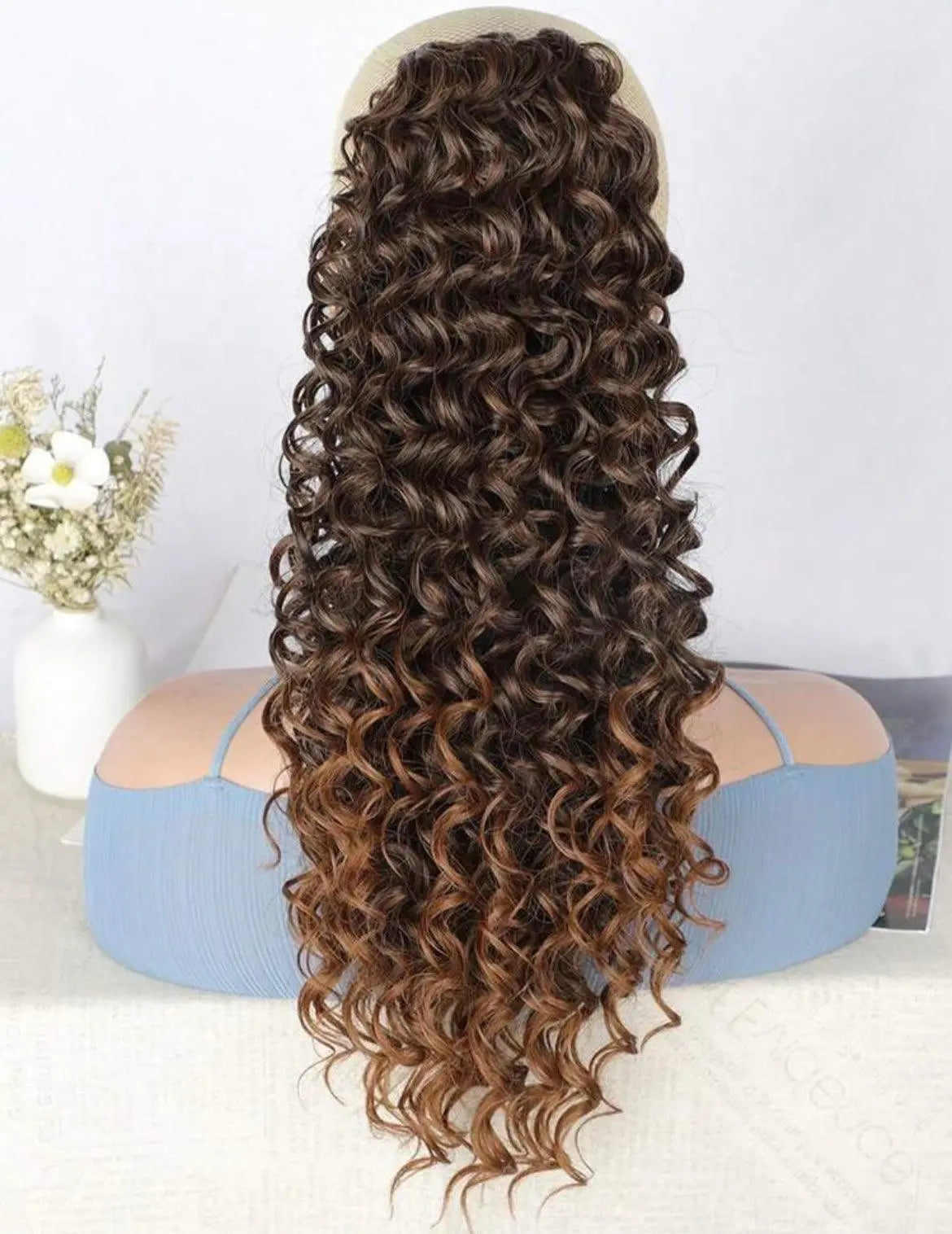 Ponytail Natural Synthetic Curly Hairpiece For Extensions - Labelle Boutique Hair