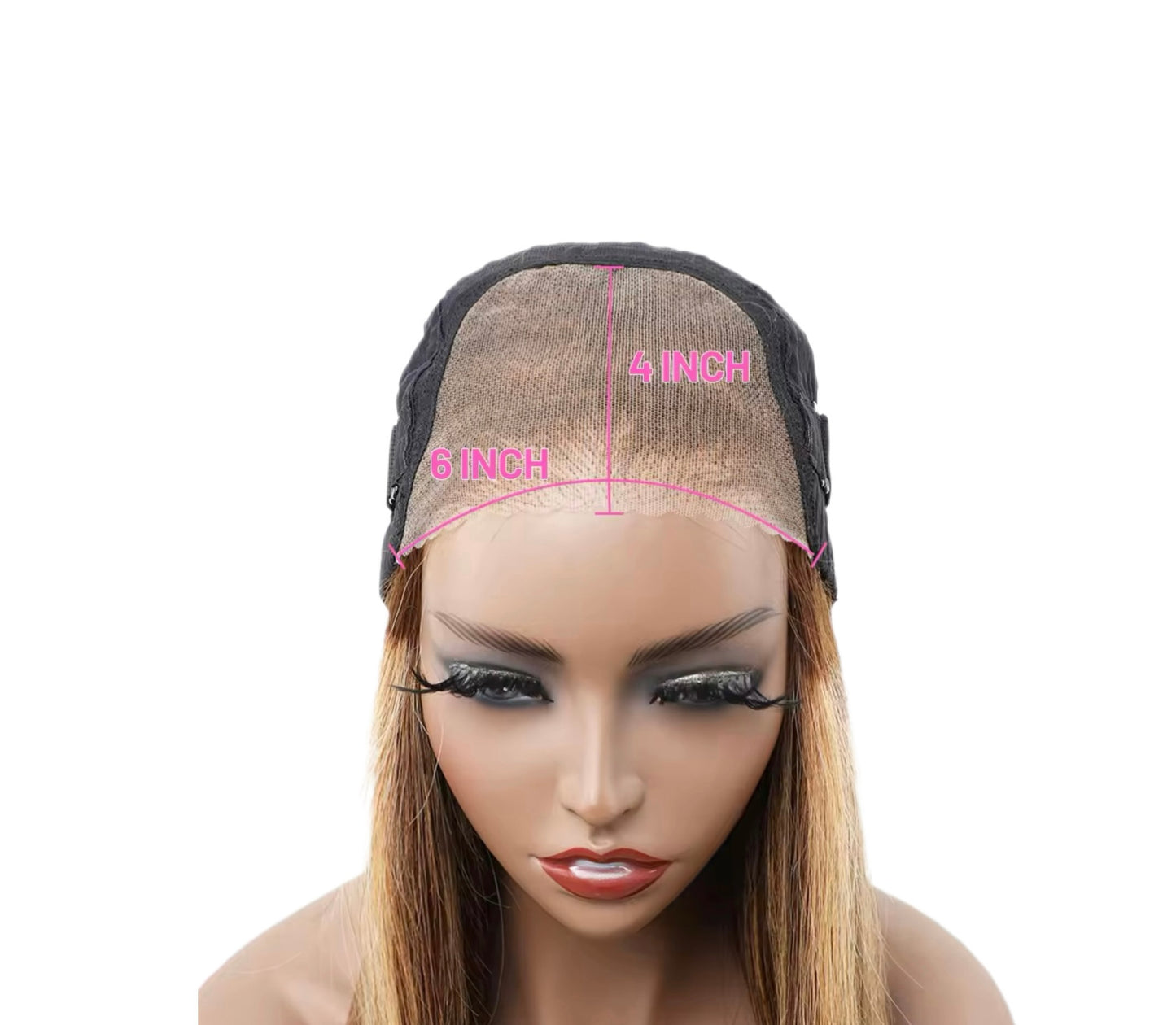 Ombre Glueless Wig Human Hair Bonde Straight HD 13x6 Lace Lace Frontal Wigs - Labelle Boutique Hair