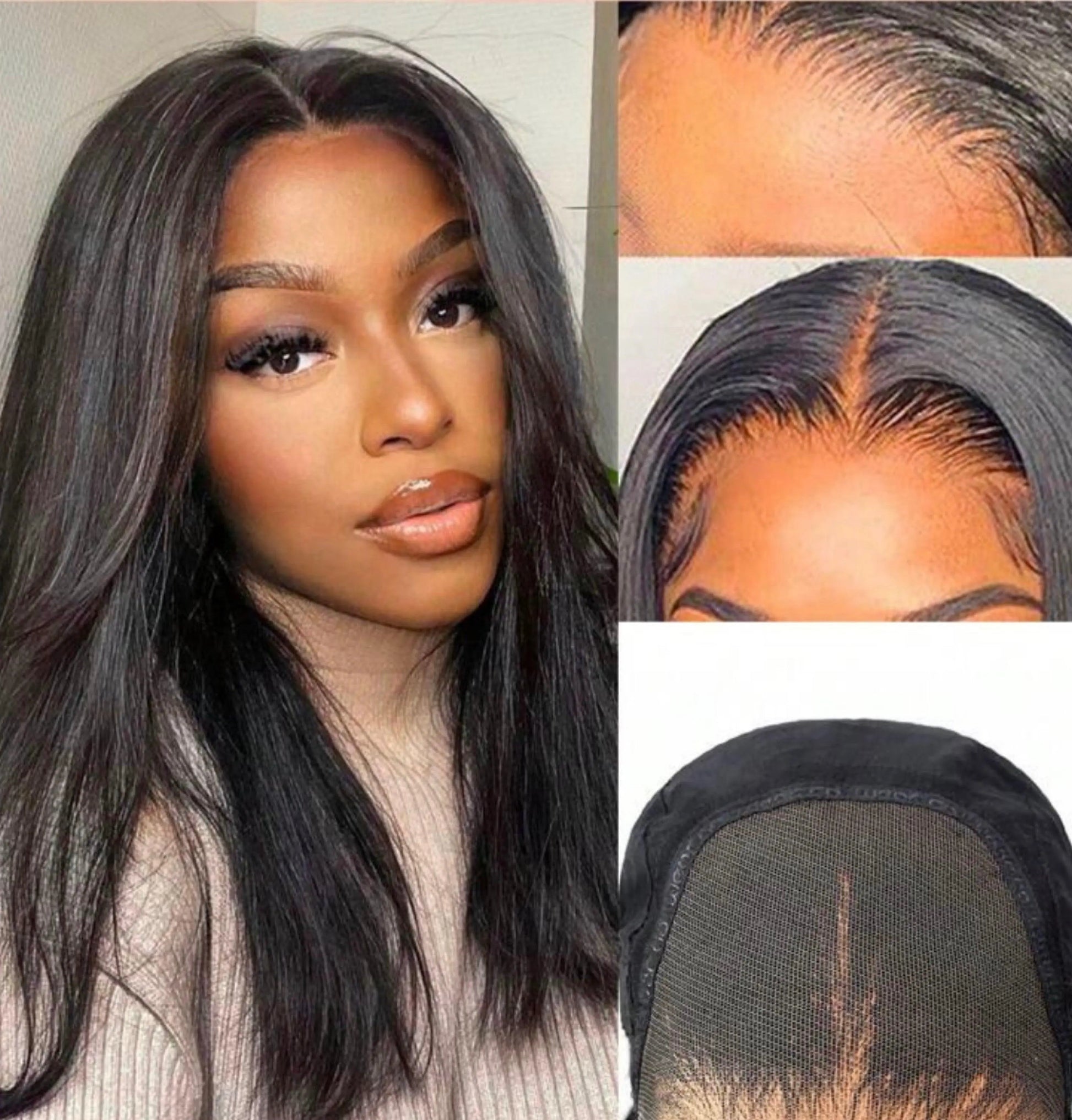 Lace Front Straight Bob Short Human Hair Wig - Labelle Boutique Hair