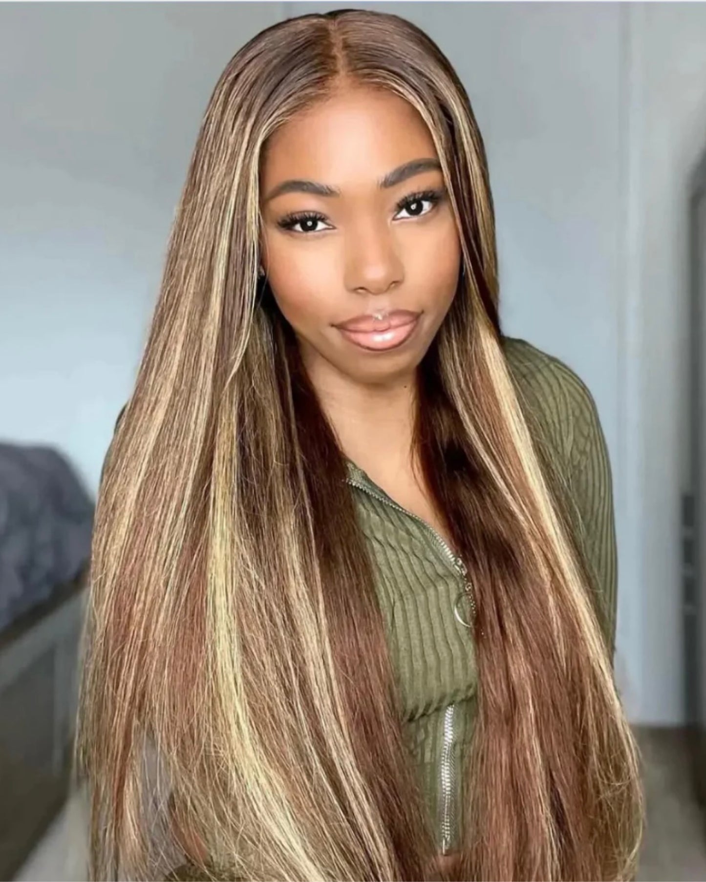 Ombre Glueless Wig Human Hair Bonde Straight HD 13x6 Lace Lace Frontal Wigs - Labelle Boutique Hair