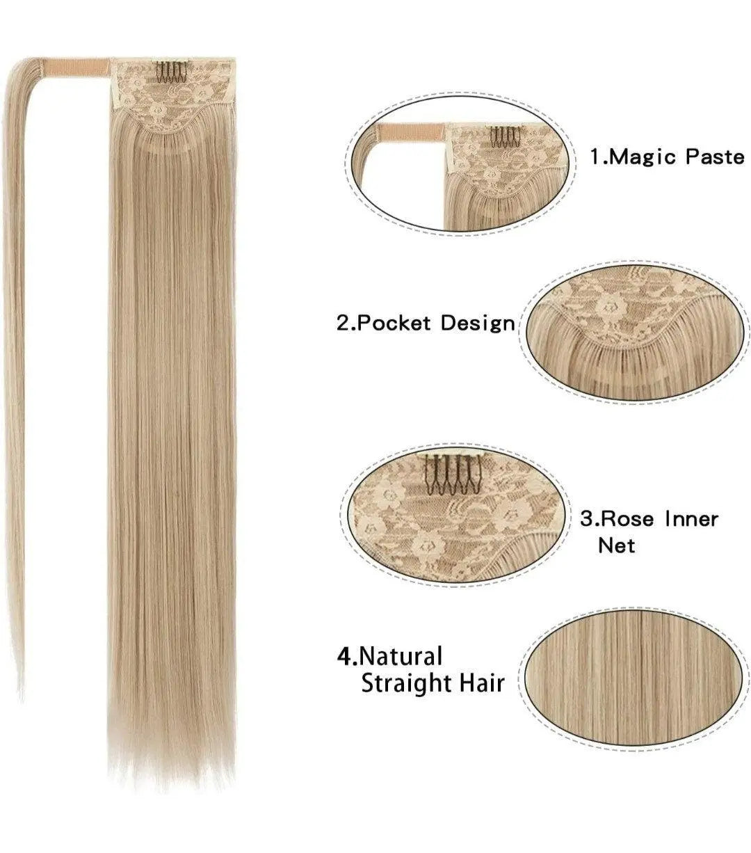 Blonde Ponytail Synthetic Hair - Labelle Boutique Hair