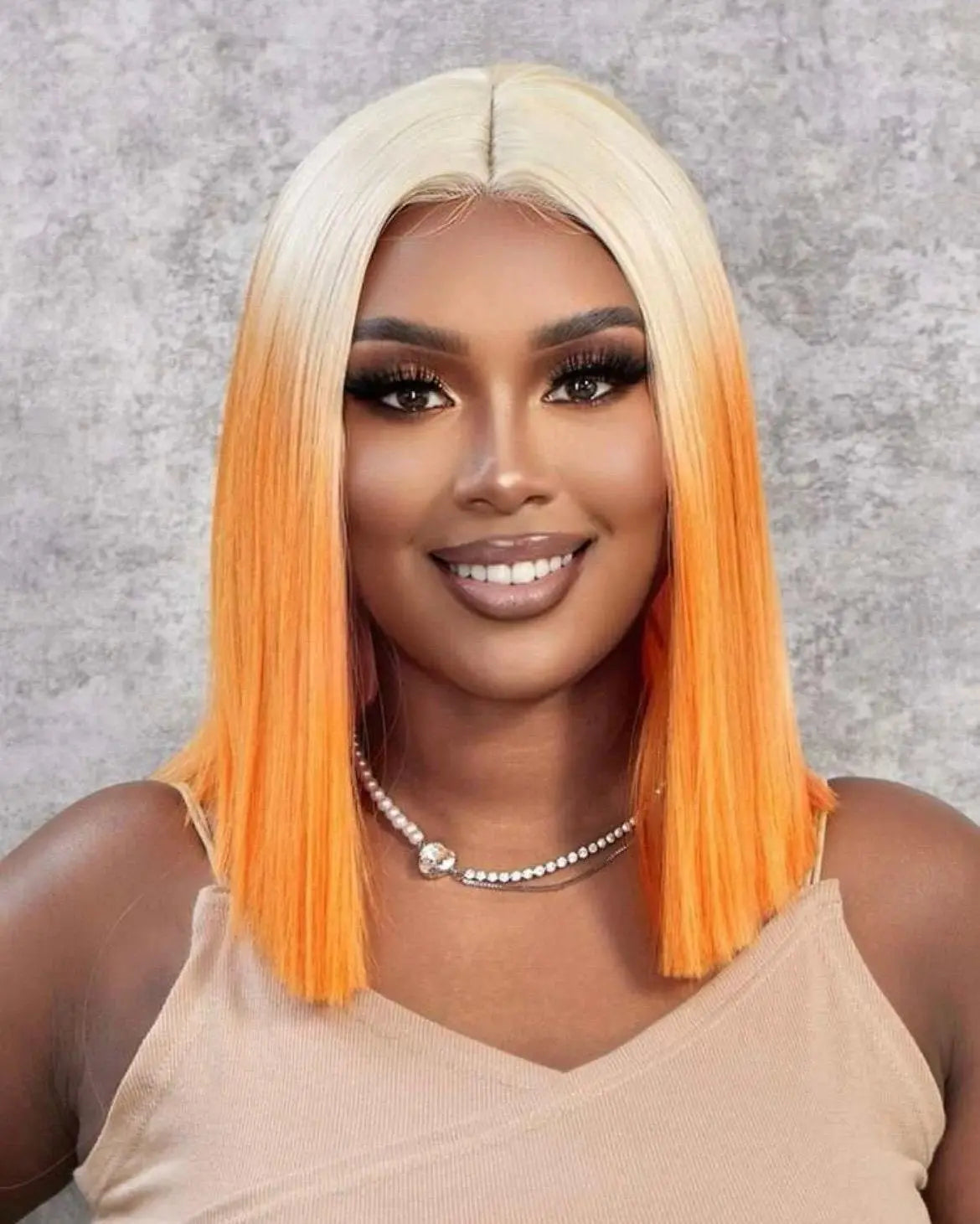 Lace Front Short Straight Synthetic Wig - Labelle Boutique Hair