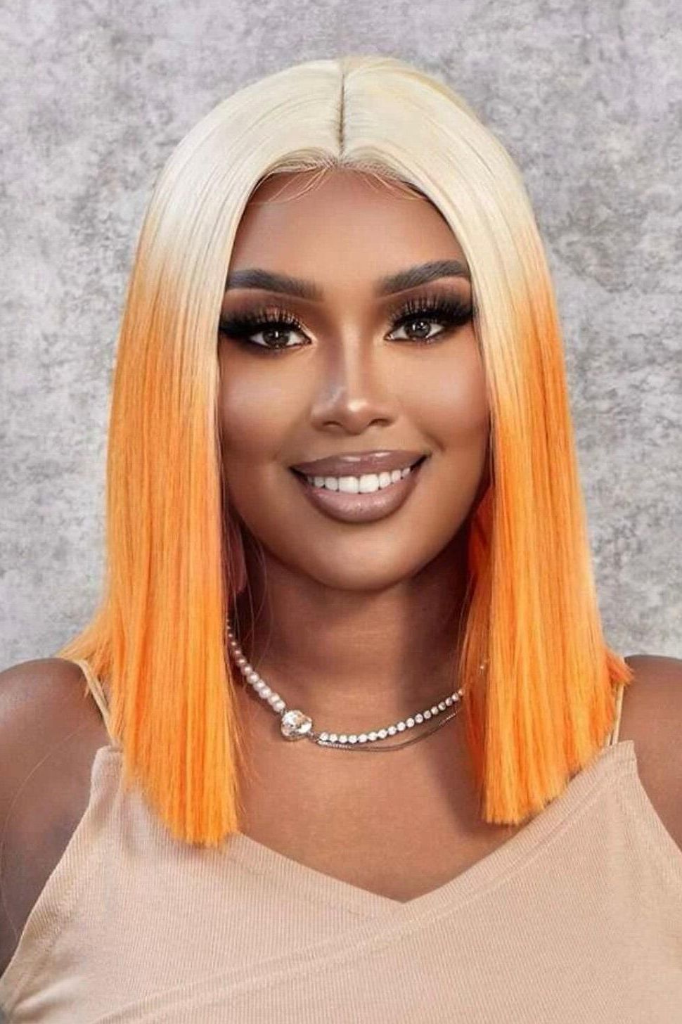 Lace Front Short Straight Synthetic Wig - Labelle Boutique Hair