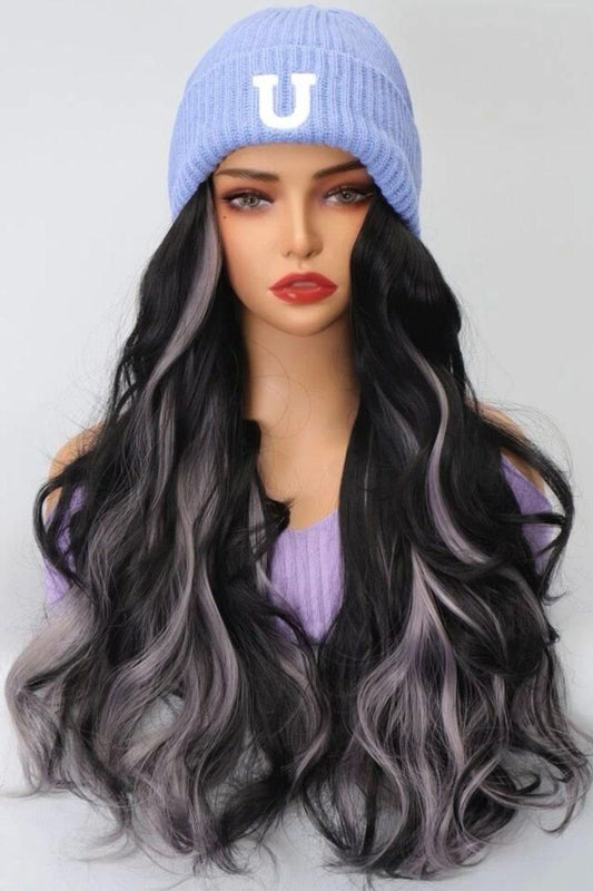 Long Body Wave Synthetic Wig With Hat - Labelle Boutique Hair wigs  Long Body Wave Synthetic Wig With Hat 