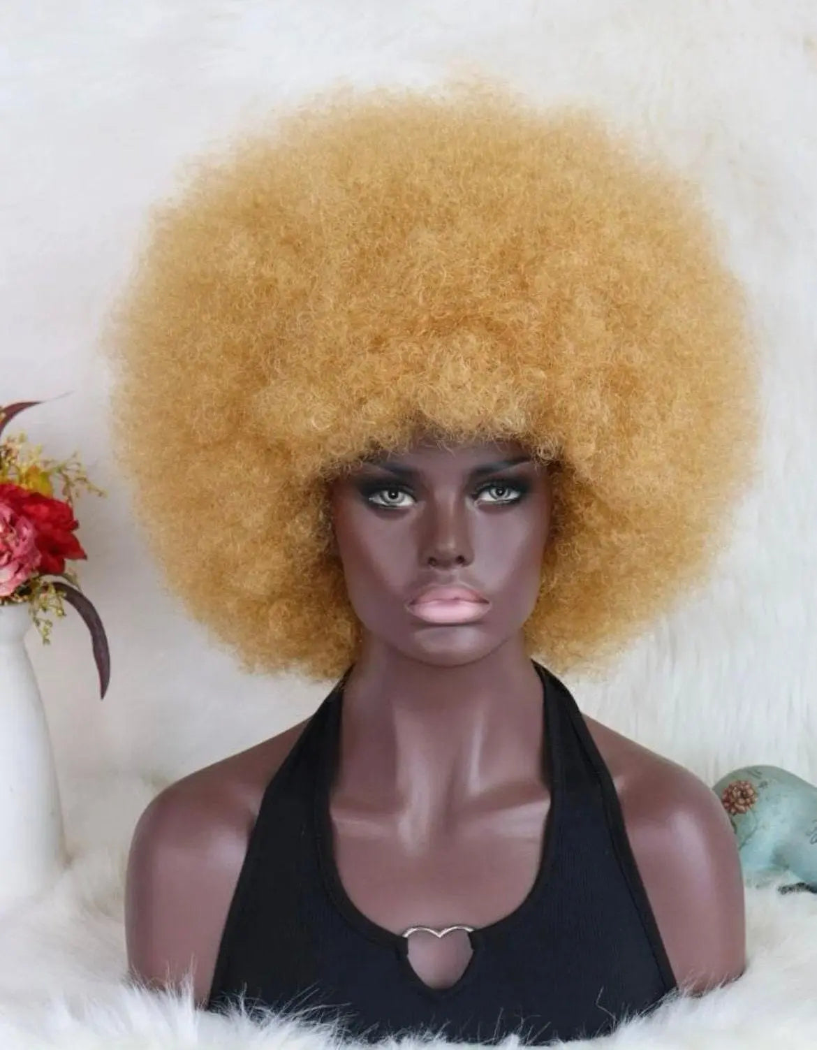 Afro Short Curly Synthetic Wig - Labelle Boutique Hair