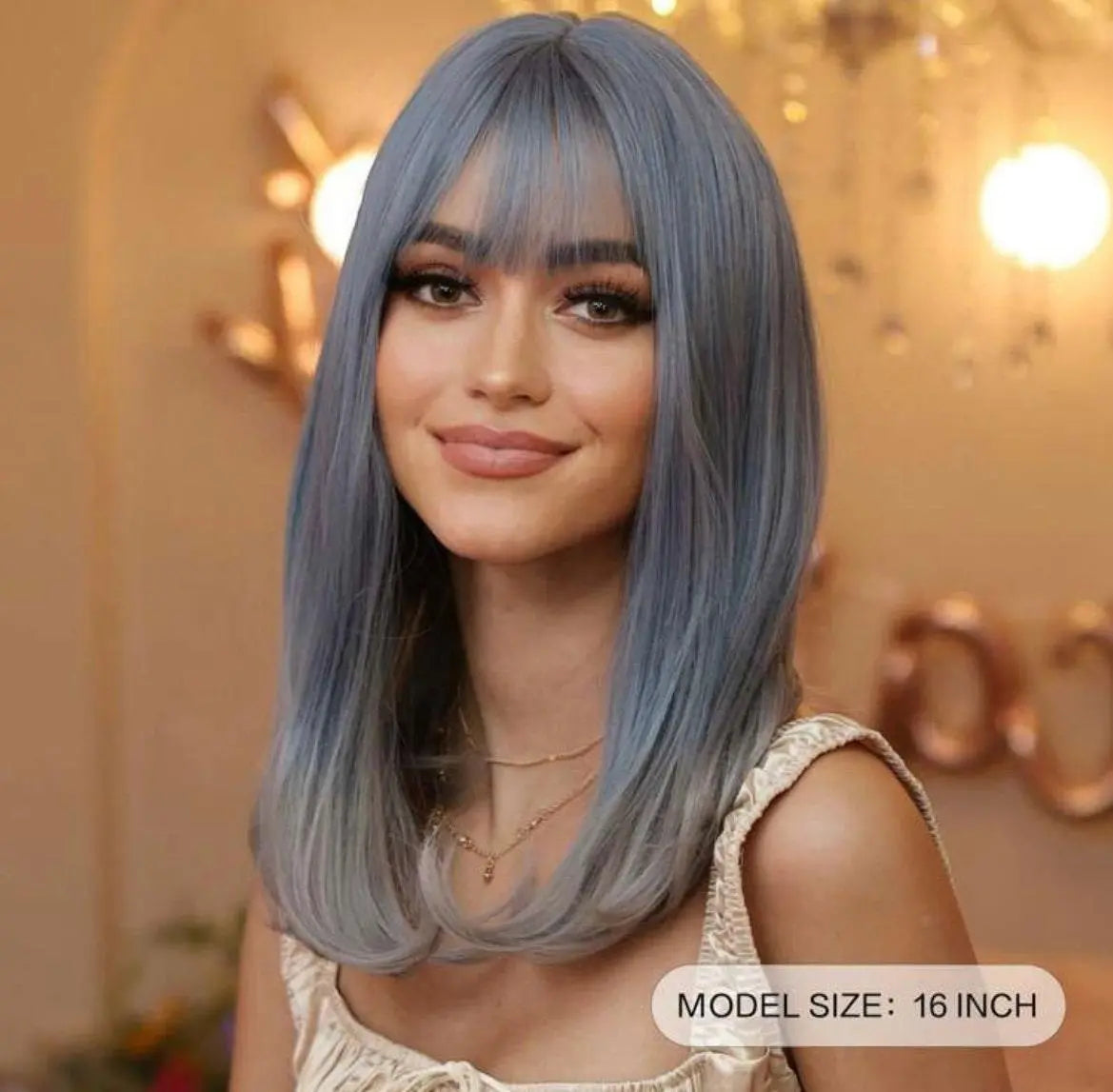 Synthetic Blue Wigs Short - Labelle Boutique Hair