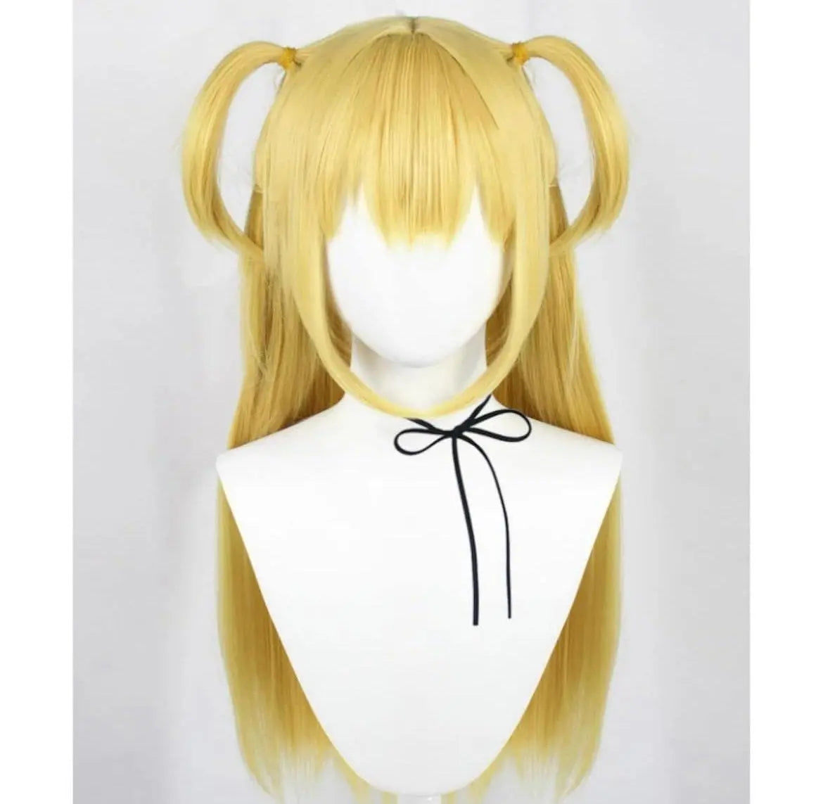 Long Straight Bangs Yellow Synthetic Wig Cosplay Wig- Misa Anime Halloween Wig - Labelle Boutique Hair