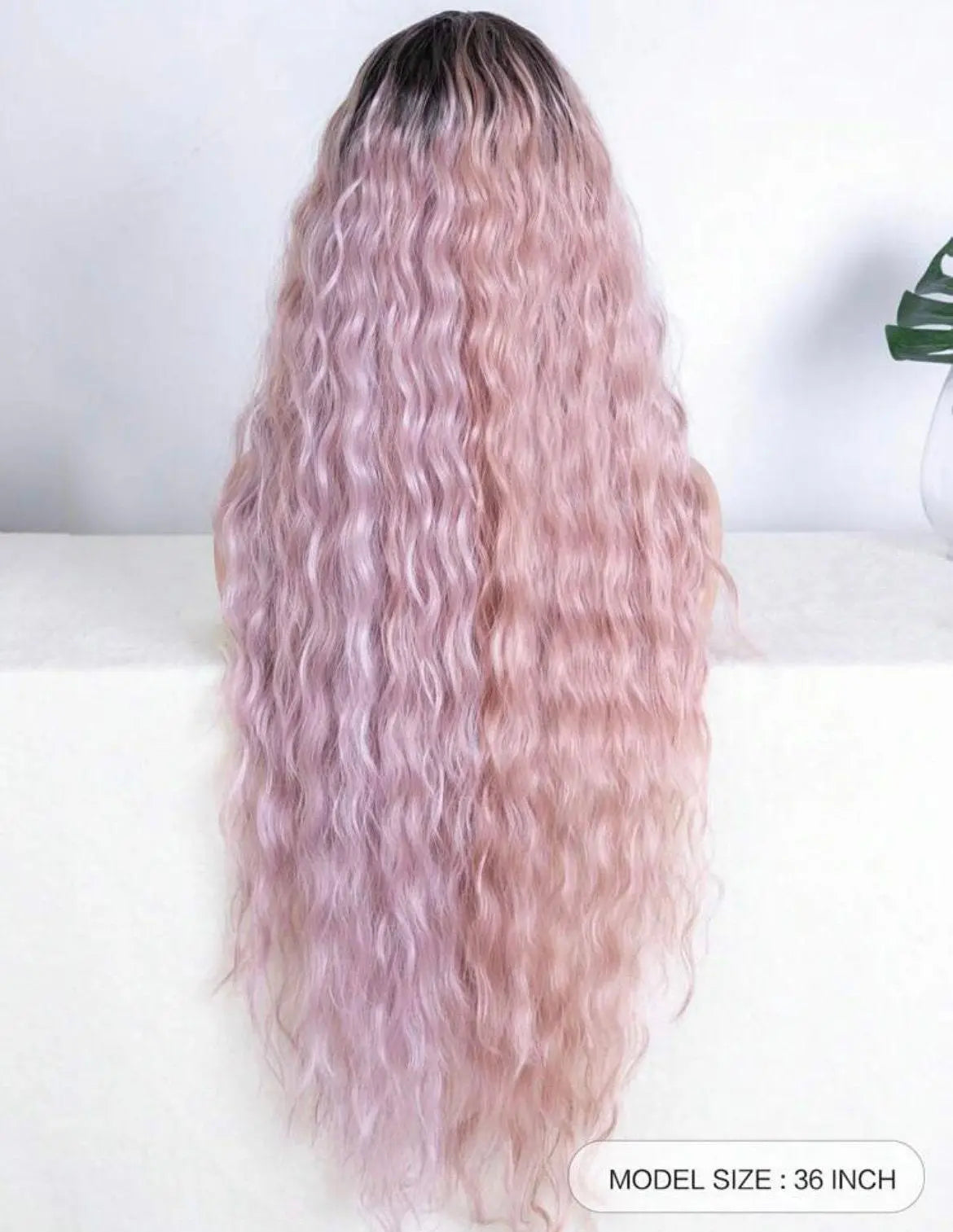 Wigs Long Curly Wig Colorful Ombre Curly Synthetic Hair - Labelle Boutique Hair