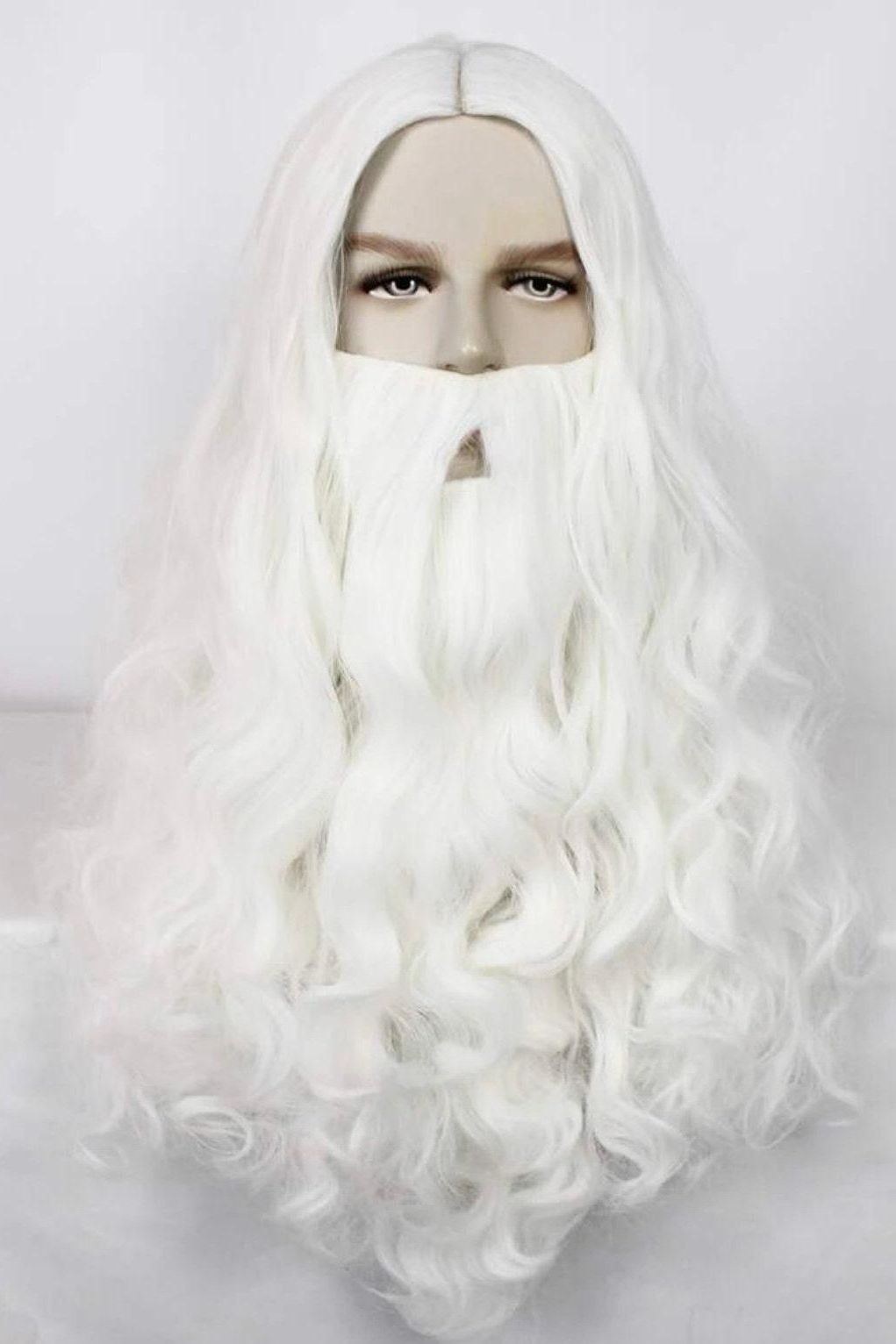 Long White Santa Claus Men's Cosplay Wig High Density Resistant Fiber Christmas Costume - Labelle Boutique Hair wigs  Long White Santa Claus Men's Cosplay Wig High Density Resistant Fiber Christmas Costume 